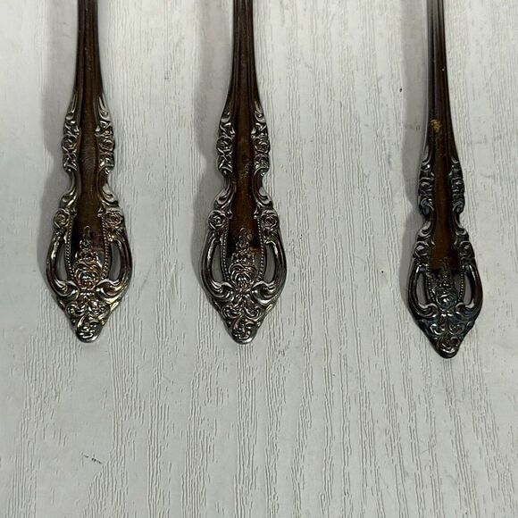 Oneida Community Brahms Stainless Steel Flatware Bundle Cocktail Spoon set of 3 - Picture 4 of 8